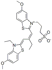 CAS#: 14637-08-2， 2-[2-[(3-Ethyl-5-Methoxybenzothiazol-2(3H)-Ylidene)Methyl]But-1-Enyl]-5-Methoxy-3-(3-Sulphonatopropyl)Benzothiazolium inner salt