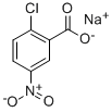 结构式 CAS# 14667-59-5, 2-氯-5-硝基苯甲酸钠盐