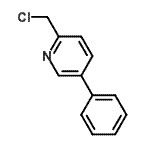 结构式 CAS# 146775-28-2, 2-(氯甲基)-5-苯基吡啶
