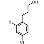 structure of CAS# 146882-07-7, 3-(2,4-Dichlorophenyl)-1-Propanol;3-(2,4-dichlorophenyl)propan-1-ol;3-(2,4-Dichloro-phenyl)-propan-1-ol