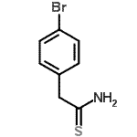 结构式 CAS# 147111-30-6, 2-(4-溴苯基)硫代乙酰胺