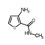 structure of CAS# 147123-48-6, 3-Amino-N-Methyl-2-Thiophenecarboxamide;3-amino-N-methyl-2-thiophenecarboxamide;MFCD12790848
