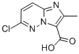 结构式 CAS# 14714-22-8, 6-氯-2-甲基-咪唑并[1,2-b]哒嗪-3-羧酸