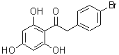 结构式 CAS# 147220-80-2, 2-(4-溴苯基)-1-(2,4,6-三羟基苯基)乙酮