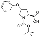 结构式 CAS# 147267-15-0, (2S,4R)-4-苯氧基-1,2-吡咯烷二羧酸 1-叔丁酯