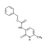 structure of CAS# 147269-61-2, Benzyl (6-Methyl-2-Oxo-1,2-Dihydro-3-Pyridinyl)Carbamate;3-Benzyloxycarbonylamino-6-methyl-2-pyridone