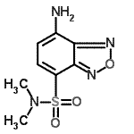 structure of CAS# 147611-83-4, 7-Amino-N,N-Dimethyl-2,1,3-Benzoxadiazole-4-Sulfonamide;4-(N,N-Dimethylaminosulfonyl)-7-amino-2,1,3-benzoxadiazole