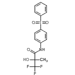 structure of CAS# 147695-92-9, 3,3,3-Trifluoro-2-Hydroxy-2-Methyl-N-[4-(Phenylsulfonyl)Phenyl]Propanamide;[147695-92-9];N-(4-Benz<wbr>enesulfon<wbr>yl-phenyl<wbr>)-3,3,3-t<wbr>rifluoro-<wbr>2-hydroxy<wbr>-2-methyl<wbr>-propiona<wbr>mide;N-(4-Phen<wbr>ylsulfony<wbr>lphenyl)-<wbr>3,3,3-tri<wbr>fluoro-2-<wbr>hydroxy-2<wbr>-methylpr<wbr>opanamide