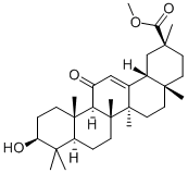 CAS#: 1477-44-7， (3beta,20beta)-3-Hydroxy-11-Oxo-Olean-12-En-29-Oicacid Methyl Ester