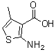 structure of CAS# 14770-81-1, 2-Amino-4-Methyl-3-Thiophenecarboxylic Acid;2-amino-4-methylthiophene-3-carboxylic acid;2-AMINO-4-METHYLTHIOPHENE-3-CARBOXYLICACID;MFCD06208689