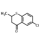 structure of CAS# 147713-35-7, 6-Chloro-2-Methyl-2,3-Dihydro-4H-Thiochromen-4-One;6-Chlor-2-methyl-2,3-dihydro-4H-thiochromen-4-on;6-Chloro-2-methyl(thiochromanone);6-chloro-2-methyl-2H,3H-benzo[e]thiin-4-one