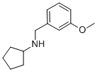 structure of CAS# 147724-24-1, N-(3-Methoxybenzyl)cyclopentanamine;Cyclopentyl-[(3-Methoxyphenyl)Methyl]Ammonium;Cyclopentyl-(3-Methoxybenzyl)Ammonium;Zinc00263333