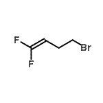structure of CAS# 147804-02-2, 4-Bromo-1,1-Difluoro-1-Butene;4,4-Difluorobut-3-enyl bromide;4-Bromo-1,1-difluorobut-1-ene 97%;MFCD04038266