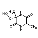 CAS#: 147900-75-2， 3-Hydroperoxy-3,6-Dimethyl-2,5-Piperazinedione