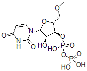 CAS#: 148253-83-2， [(2R,3S,4R,5R)-5-(2,4-Dioxopyrimidin-1-Yl)-4-Hydroxy-2-(Methoxymethyl)Oxolan-3-Yl] Phosphono Hydrogen Phosphate