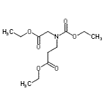 structure of CAS# 14891-08-8, Ethyl N-(Ethoxycarbonyl)-N-(2-Ethoxy-2-Oxoethyl)-beta-Alaninate;3-(Ethoxy<wbr>carbonyl-<wbr>ethoxycar<wbr>bonylmeth<wbr>yl-amino)<wbr>-propioni<wbr>c acid et<wbr>hyl ester;ethyl 2-(ethoxycarbonyl)ethyl(ethoxycarbonyl)methylcarbamate;N-(ETHOXYCARBONYL)-N-(ETHOXYCARBONYKLETHYL)GLYCINEETHYLESTER