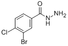 结构式 CAS# 148993-18-4, 3-溴-4-氯-苯甲酰肼
