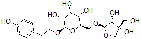structure of CAS# 149155-70-4, (2R,3S,4S,5R,6R)-2-[[(2R,3R,4R)-3,4-Dihydroxy-4-(Hydroxymethyl)Oxolan-2-Yl]Oxymethyl]-6-[2-(4-Hydroxyphenyl)Ethoxy]Oxane-3,4,5-Triol;(2R,3S,4S,5R,6R)-2-[[(2R,3R,4R)-3,4-Dihydroxy-4-(Hydroxymethyl)Tetrahydrofuran-2-Yl]Oxymethyl]-6-[2-(4-Hydroxyphenyl)Ethoxy]Tetrahydropyran-3,4,5-Triol;(2R,3S,4S,5R,6R)-2-[[(2R,3R,4R)-3,4-Dihydroxy-4-(Hydroxymethyl)-2-Tetrahydrofuranyl]Oxymethyl]-6-[2-(4-Hydroxyphenyl)Ethoxy]Tetrahydropyran-3,4,5-Triol;(2R,3S,4S,5R,6R)-2-[[(2R,3R,4R)-3,4-Dihydroxy-4-Methylol-Tetrahydrofuran-2-Yl]Oxymethyl]-6-[2-(4-Hydroxyphenyl)Ethoxy]Tetrahydropyran-3,4,5-Triol