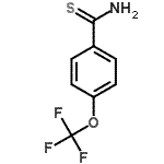 结构式 CAS# 149169-34-6, 4-(三氟甲氧基)苯硫代甲酰胺