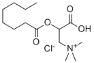 structure of CAS# 14919-35-8, Octanoyl-DL-Carnitin Chloride;(4-Hydroxy-2-Octanoyloxy-4-Oxo-Butyl)-Trimethyl-Ammonium Chloride;[4-Hydroxy-4-Oxo-2-(1-Oxooctoxy)Butyl]-Trimethylammonium Chloride;(2-Caprylyloxy-4-Hydroxy-4-Keto-Butyl)-Trimethyl-Ammonium Chloride