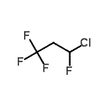 structure of CAS# 149329-29-3, 3-Chloro-1,1,1,3-Tetrafluoropropane;HCFC-244fa;MFCD04038864
