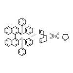 CAS 登录号：149368-07-0， ([R]-[+]-2,2-mu-二[二苯基膦基]-1,1-mu-联萘基) (1,5-环辛二烯) 铑(I) 高氯酸盐