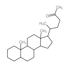 CAS 登录号：14949-16-7， 26,27-二去甲-5beta-胆甾烷-24-酮