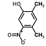 structure of CAS# 14969-00-7, 2,4-Dimethyl-5-Nitro-Phenol;2,4-dimethyl-5-nitrophenol