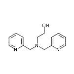 structure of CAS# 149860-22-0, 2-[Bis(2-Pyridinylmethyl)Amino]Ethanol;2-(Bis-(2-Pyridyl-Methyl)-Amino)-Ethanol;2-(BIS-(2-PYRIDYLMETHYL)-AMINO)-ETHANOL;N,N-bis(2-pyridylmethyl)-2-aminoethanol