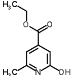 structure of CAS# 150190-03-7, Ethyl 2-Hydroxy-6-Methylisonicotinate;2-Hydroxy-6-methylpyridine-4-carboxylic acid ethyl ester;4-Pyridin<wbr>ecarboxyl<wbr>ic acid, <wbr>1,2-dihyd<wbr>ro-6-meth<wbr>yl-2-oxo-<wbr>, ethyl e<wbr>ster;ethyl 2-hydroxy-6-methylpyridine-4-carboxylate