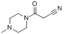 structure of CAS# 15029-34-2, 3-(4-Methyl-Piperazin-1-Yl)-3-Oxo-Propionitrile;3-(4-Methylpiperazin-4-Ium-1-Yl)-3-Oxo-Propanenitrile;3-(4-Methyl-1-Piperazin-4-Iumyl)-3-Oxopropanenitrile;3-Keto-3-(4-Methylpiperazin-4-Ium-1-Yl)Propionitrile