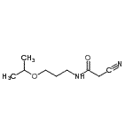 structure of CAS# 15029-49-9, 2-Cyano-N-(3-Isopropoxypropyl)Acetamide;MFCD08256161;ZINC07991072