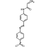 structure of CAS# 150375-01-2, N-{4-[(E)-(4-Nitrophenyl)Diazenyl]Phenyl}Acrylamide;Disperse Orange 3 acrylamide;DISPERSEORANGE3ACRYLAMIDE90;595969_ALDRICH