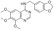 CAS#: 150450-00-3， N-(1,3-Benzodioxol-5-Ylmethyl)-6,7,8-Trimethoxyquinazolin-4-Amine