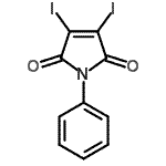 CAS#: 15051-40-8， 3,4-Diiodo-1-Phenyl-1H-Pyrrole-2,5-Dione