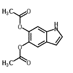 structure of CAS# 15069-79-1, 1H-Indole-5,6-Diyl Diacetate;5,6-Diacetoxyindole;D-0760