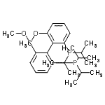 structure of CAS# 150971-45-2, (6,6'-Dimethoxy-2,2'-Biphenyldiyl)Bis(Diisopropylphosphine);