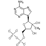 CAS#: 150993-72-9， 2'-C-Methyl-5'-O-[(phosphonatooxy)phosphinato]adenosine