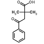 structure of CAS# 15116-34-4, 2,2-Dimethyl-4-Oxo-4-Phenylbutanoic Acid;2,2-Dimethyl-3-benzoyl-propionic acid;2,2-Dimethyl-4-oxo-4-phenylbutanoic acid #;2,2-Dimethyl-4-oxo-4-phenylbutyric acid