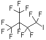 structure of CAS# 1514-90-5, 1,1,1,2,3,3,4,4-Octafluoro-4-Iodo-2-(Trifluoromethyl)Butane;1-Iodoperfluoro(3-methylbutane);MFCD00153244;Perfluoro-3-methylbutyl iodide