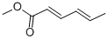 structure of CAS# 1515-80-6, Methyl Sorbate;(2E,4Z)-Hexa-2,4-Dienoic Acid Methyl Ester;Nsc33701;2,4-Hexadienoic Acid, Methyl Ester