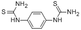 structure of CAS# 1519-70-6, 1,4-Phenylenebis(Thiourea);[4-(Thiocarbamoylamino)Phenyl]Thiourea;1,1'-P-Phenylenebis(2-Thiourea);4-13-00-00166 (Beilstein Handbook Reference)