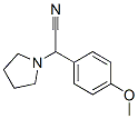 结构式 CAS# 15190-12-2, 2-(4-甲氧基苯基)-2-吡咯烷-1-基乙腈