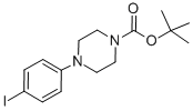 structure of CAS# 151978-66-4, 4-(4-Iodophenyl)-1-Piperazinecarboxylic Acid 1,1-Dimethylethyl Ester;1-(Tert-Butoxycarbonyl)-4-(4-Iodophenyl)Piperazine,  Tert-Butyl  4-(4-Iodophenyl)Piperazine-1-Carboxylate;4-(4-IODO-PHENYL)-PIPERAZINE-1-CARBOXYLIC ACID TERT-BUTYL ESTER;TERT-BUTYL 4-(4-IODOPHENYL)TETRAHYDRO-1(2H)-PYRAZINECARBOXYLATE