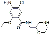 structure of CAS# 152013-26-8, 4-Amino-5-Chloro-2-Ethoxy-N-(Morpholin-2-Ylmethyl)Benzamide;4-Amino-5-Chloro-2-Ethoxy-N-(2-Morpholinylmethyl)Benzamide;4-Amino-5-Chloro-2-Ethoxy-N-((2-Morpholinyl)Methyl)Benzamide;M-1 Cpd