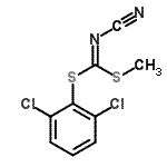 结构式 CAS# 152382-18-8, 2,6-二氯苯基甲基氰基碳o二硫代亚氨酸酯