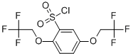 structure of CAS# 152457-95-9, 2,5-Bis(2,2,2-Trifluoroethoxy)-Benzenesulfonylchloride;2,5-Bis(2,2,2-Trifluoroethoxy)Benzenesulphonyl Chloride, Tech.;2,5-DI(2,2,2-TRIFLUOROETHOXY)BENZENE-1-SULFONYL CHLORIDE;2,5-BIS(2,2,2-TRIFLUOROETHOXY)BENZENESULPHONYL CHLORIDE