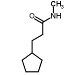 structure of CAS# 153035-41-7, 3-Cyclopentyl-N-Methylpropanamide;3-cyclopentyl-N-methylpropanamide