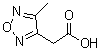 结构式 CAS# 15323-69-0, (4-甲基-1,2,5-恶二唑-3-基)乙酸