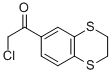 structure of CAS# 153275-57-1, 2-Chloro-1-(2,3-Dihydro-1,4-Benzodithiin-6-Yl)-Ethanone;Ethanone, 2-Chloro-1-(2,3-Dihydro-1,4-Benzodithiin-6-Yl)- (9CI);6-CHLOROACETYL-BENZO-1,4-DITHIAN
